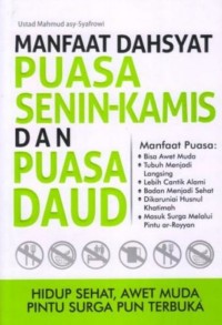 Image of MANFAAT DAHSYAT PUASA SENIN-KAMIS dan PUASA DAUD
